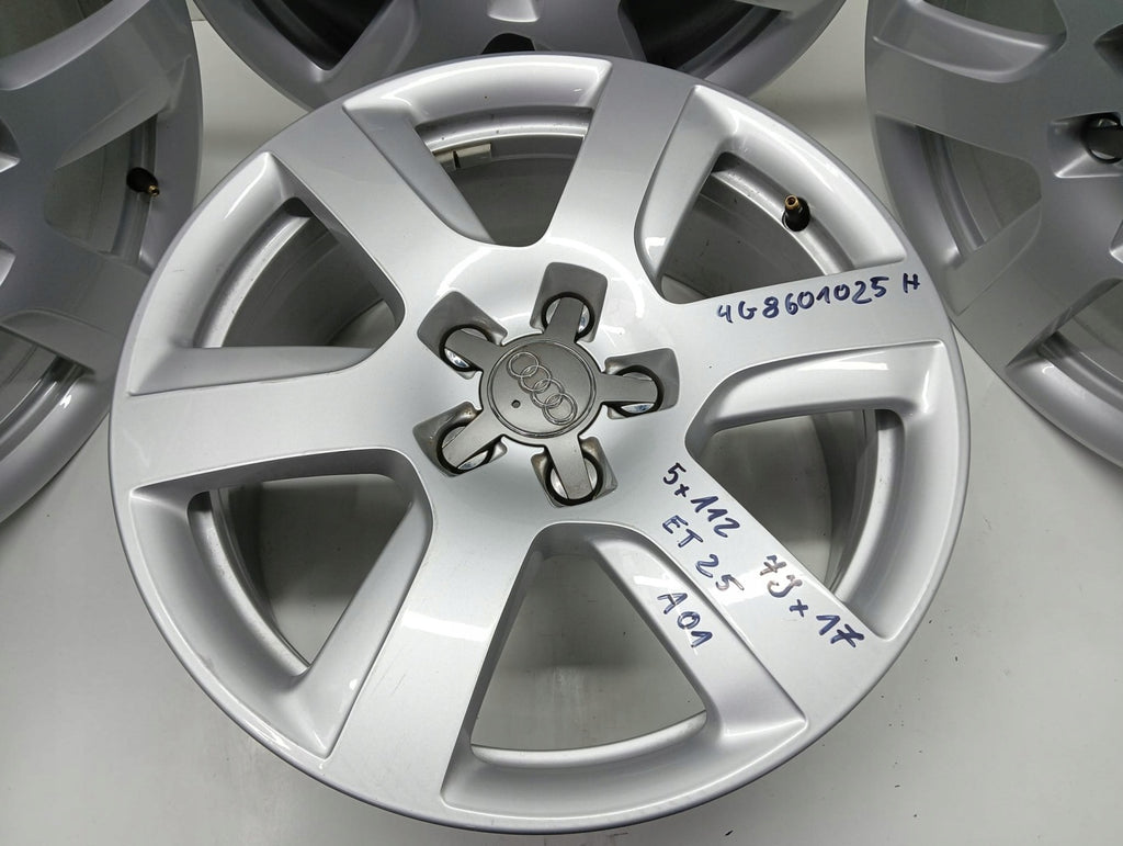 4x Alufelge 17 Zoll 7.0" 5x112 25ET 4G860125H Audi Rim Wheel FEL9655742893nv