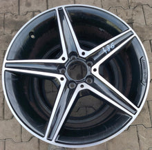 Laden Sie das Bild in den Galerie-Viewer, 1x Alufelge 18 Zoll 8.5" 5x112 49ET Matt Schwarz A2054011200 Mercedes-Benz W205 FEL4725775356sr