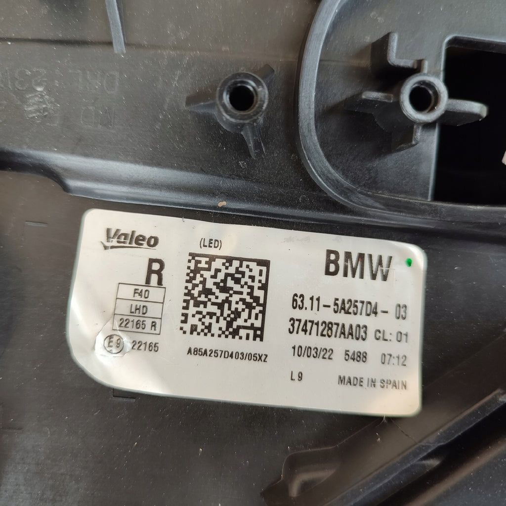 Frontscheinwerfer BMW F40 5A257D4-03 Full LED Rechts Scheinwerfer Headlight SCH6296847732ff