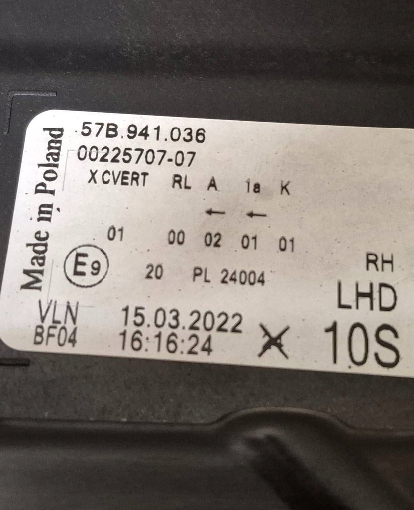 Frontscheinwerfer Skoda Karoq 57B941036 LED Rechts Scheinwerfer Headlight SCH2067877200py