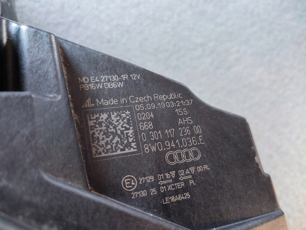 Frontscheinwerfer Audi A4 8W0941036E LED Rechts Scheinwerfer Headlight