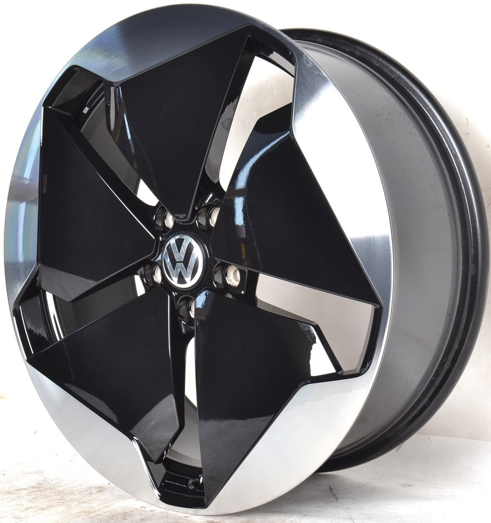 4x Alufelge 20 Zoll 7.5" 5x112 44ET Glanz Schwarz 10A601025B VW Golf Rim Wheel FEL5856715788be