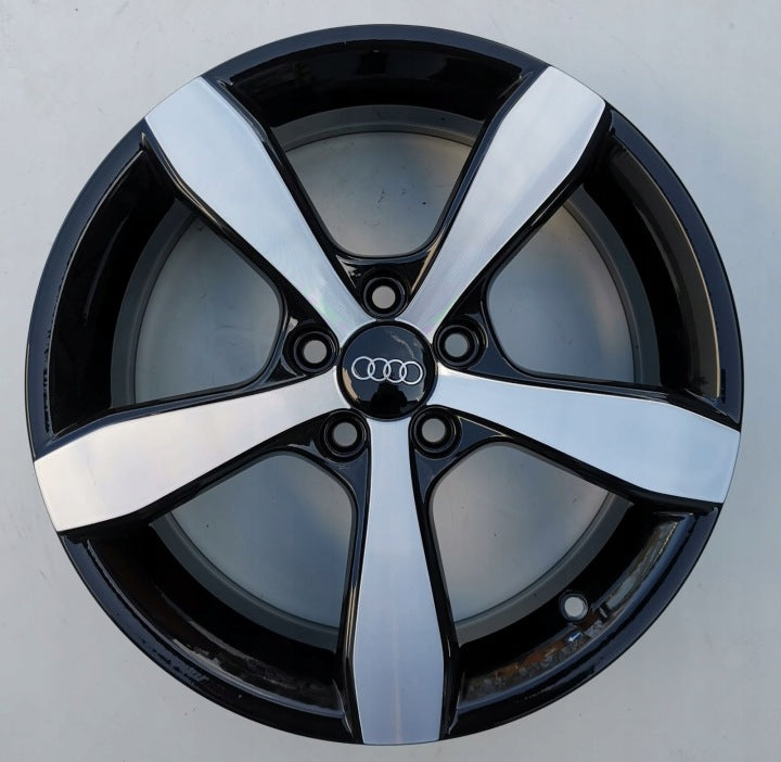 4x Alufelge 16 Zoll 6.0" 5x100 30ET Glanz Schwarz 8X0071496 Audi A1 Rim Wheel FEL9739517741ok