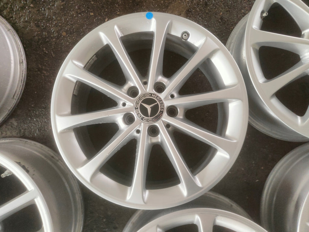 1x Alufelge 17 Zoll 6.5" 5x112 44ET Glanz Silber A1774011300 Mercedes-Benz Cla FEL1744002314nh