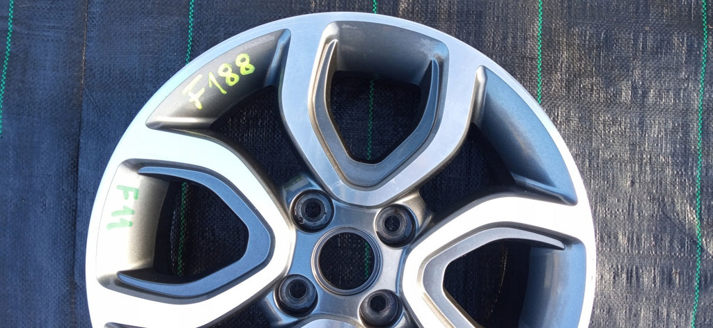 1x Alufelge 15 Zoll 6.0" 4x100 51ET Glanz Graphit 52910-G6300 Kia Picanto FEL8484821351yr