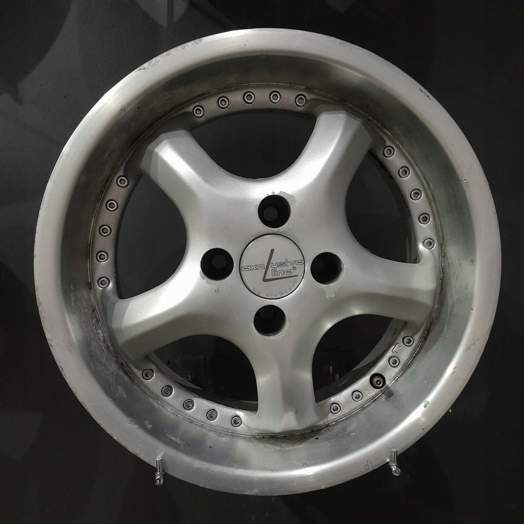 4x Alufelge 15 Zoll 7.0" 4x100 30ET Glanz Silber Opel Rim Wheel FEL4995685682iq