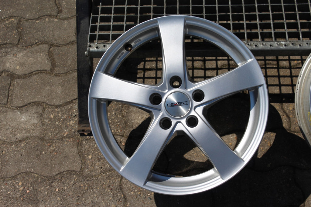 4x Alufelge 16 Zoll 6.5" 5x108 40ET Glanz Silber KBA-47675 Rim Wheel FEL9107595735us