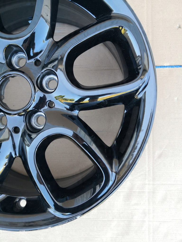 1x Alufelge 16 Zoll 7.0" 5x112 52ET Glanz Schwarz 6891824 Mini Clubman F54