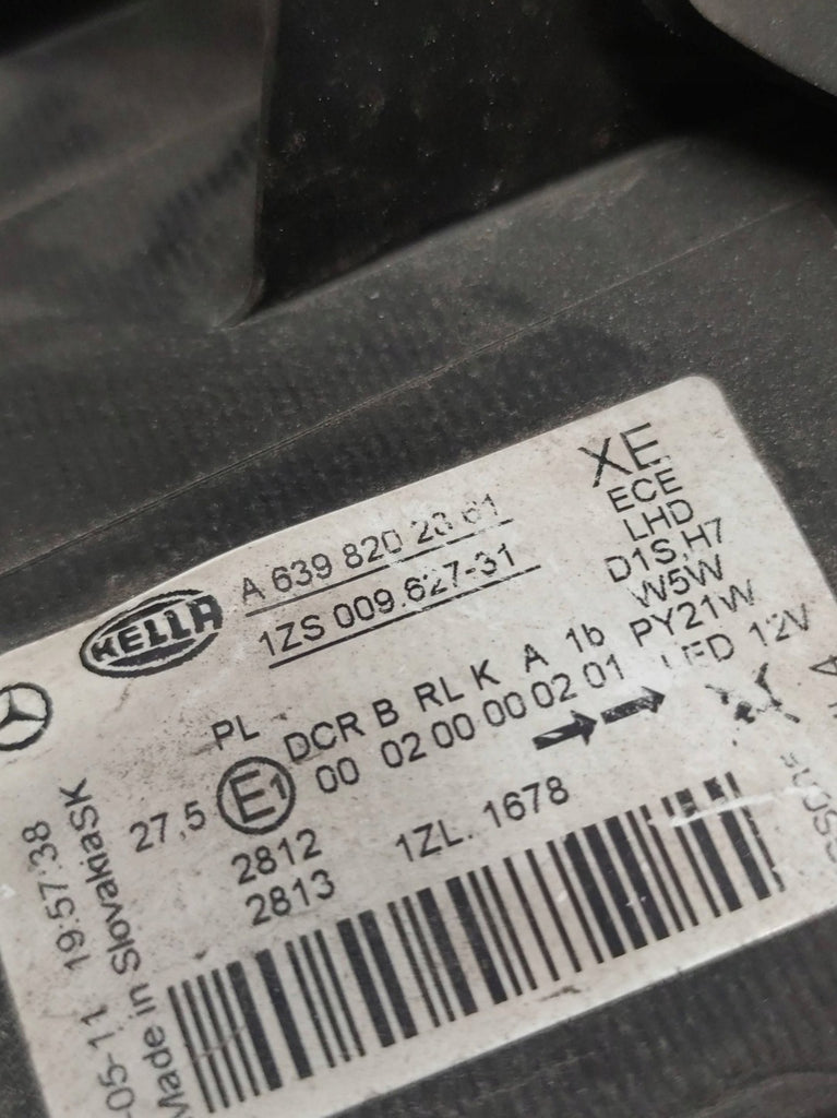 Frontscheinwerfer Mercedes-Benz Viano W639 Vito A6398202861 Xenon Links SCH8397263867ne