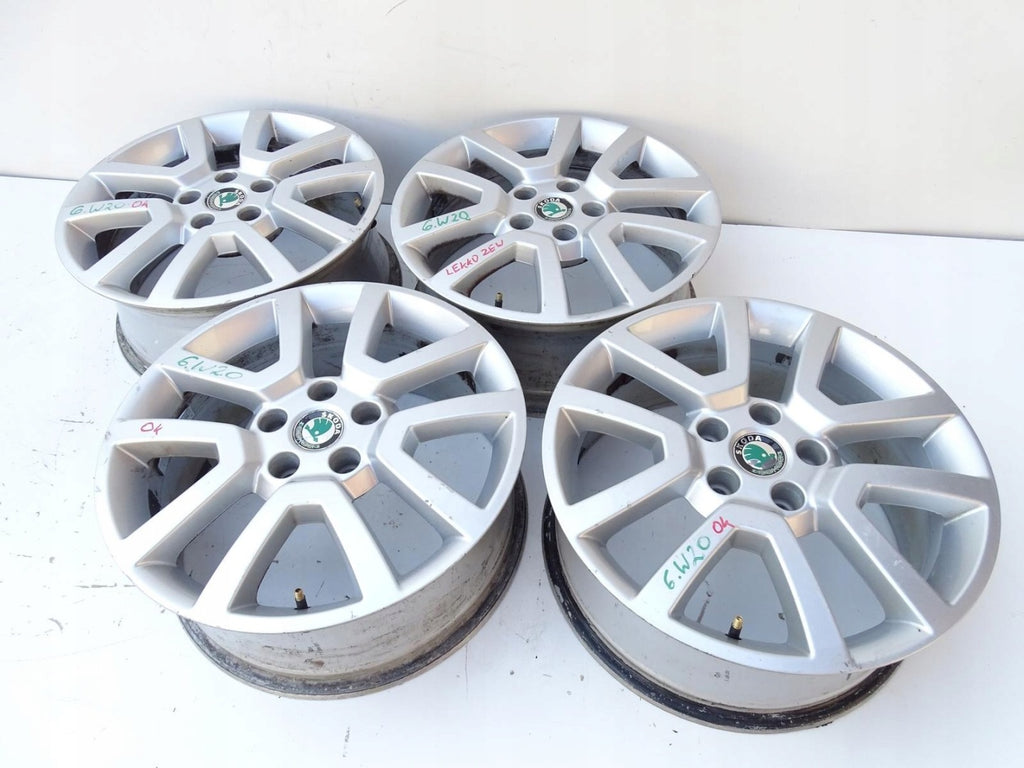 4x Alufelge 17 Zoll 7.0" 5x112 5L0601025A Skoda Superb I Yeti 5l Octavia Ii FEL8793519466qa