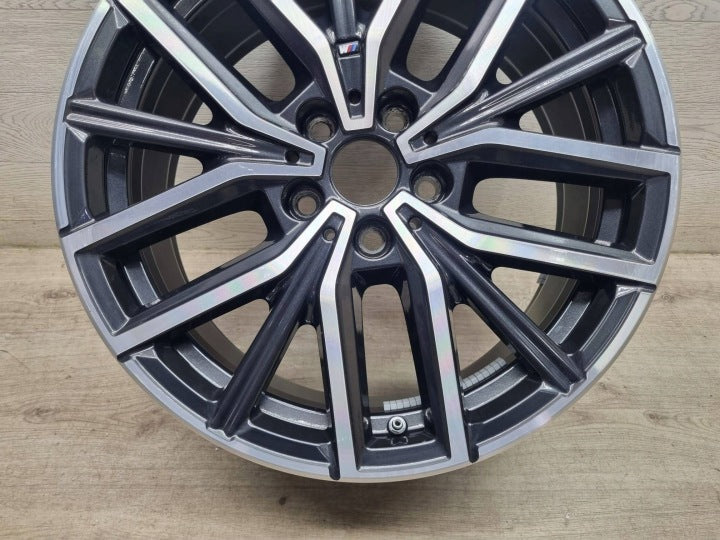 1x Alufelge 18 Zoll 7.5" 5x112 50ET Glanz Schwarz 6891179 BMW X1 Mg Rim Wheel FEL8998874938bu