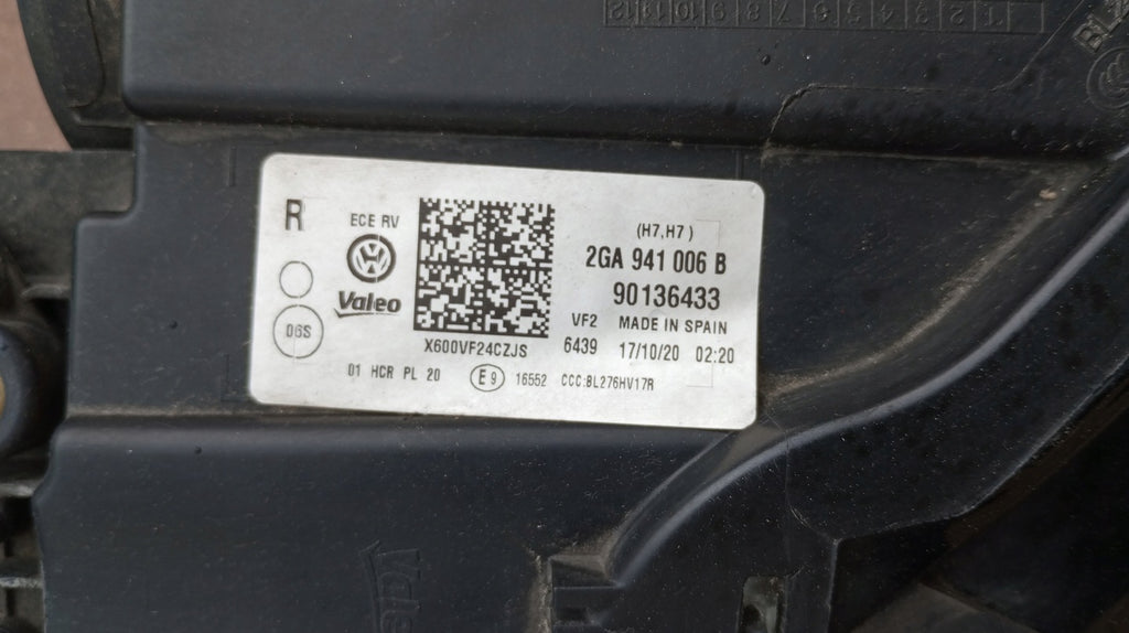 Frontscheinwerfer VW T-Roc 2GA941006B Rechts Scheinwerfer Headlight SCH8596377033ko