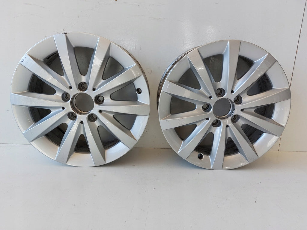 1x Alufelge 16 Zoll 6.5" 5x112 49ET Glanz Silber A2464010500 Mercedes-Benz