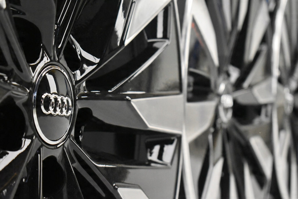 1x Alufelge 18 Zoll 8.0" 5x112 39ET Glanz Schwarz 4K0601025B Audi Rim Wheel