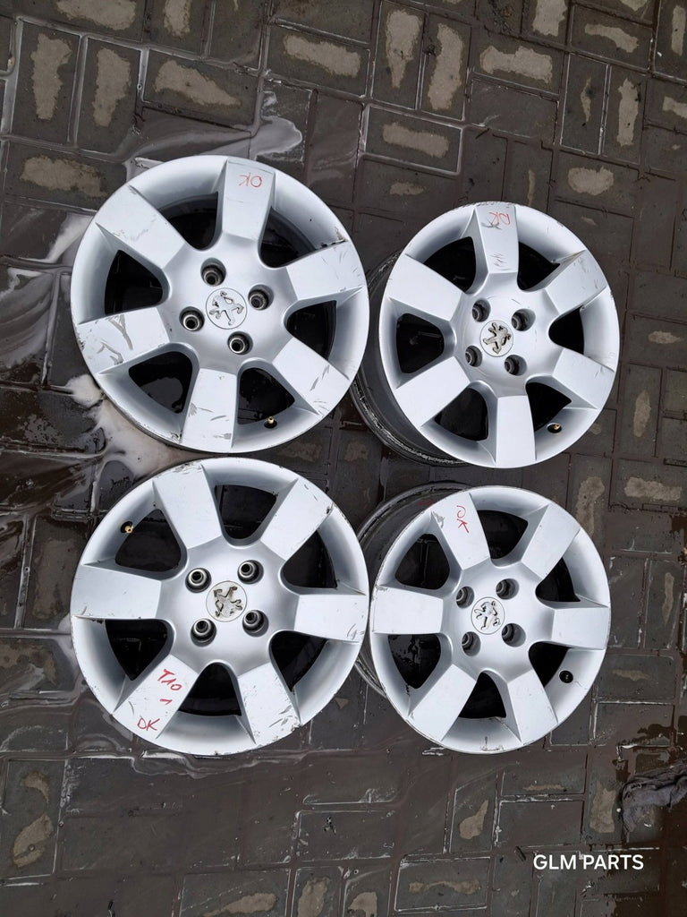 4x Alufelge 16 Zoll 7.0" 4x108 29ET Glanz Silber 9685783880 Peugeot 5008 FEL2409956595lf