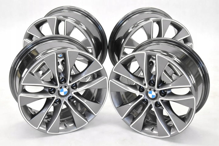 4x Alufelge 17 Zoll 7.5" 5x120 43ET Glanz Graphit 6850152 BMW 2 F22 1 F21 F20 Mg FEL8091719187jq
