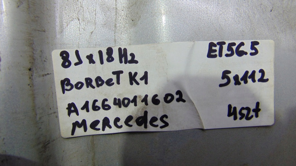 4x Alufelge 18 Zoll 8.0" 5x112 A1664011602 Mercedes-Benz Rim Wheel FEL4862573281al