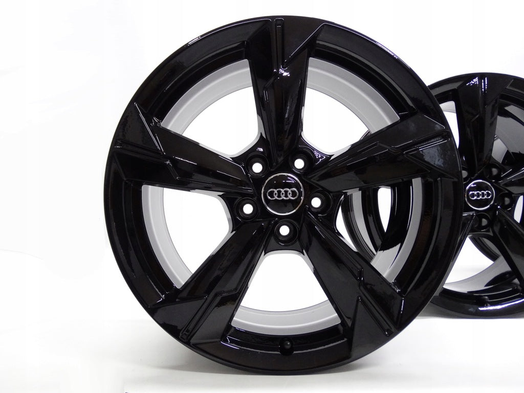 4x Alufelge 18 Zoll 8.0" 5x112 39ET Glanz Schwarz 4K0601025 Audi A6 C8 Rim Wheel FEL6723484819ae