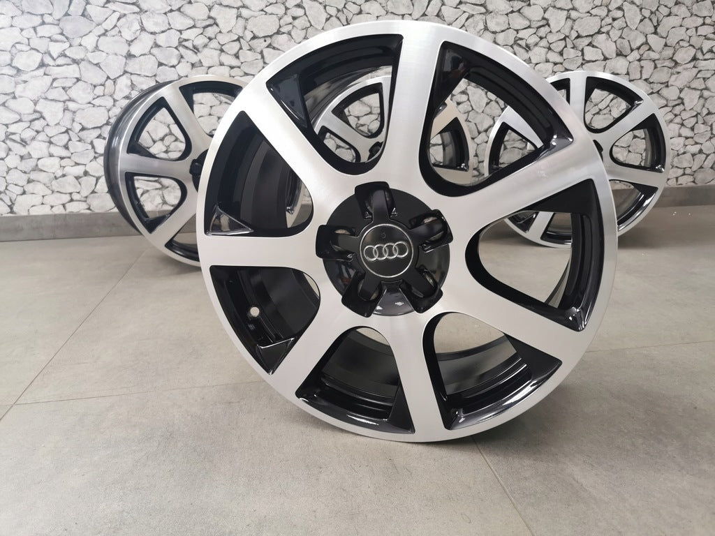 4x Alufelge 17 Zoll 8.0" 5x112 39ET Glanz Silber 8R0601025 Audi Rim Wheel FEL4019270811ij