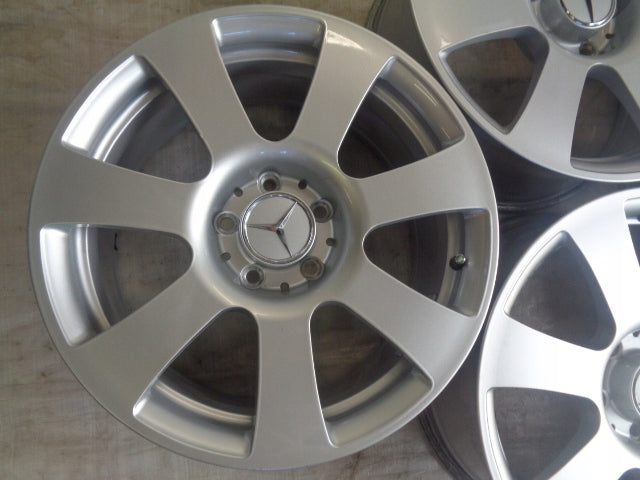 4x Alufelge 17 Zoll 8.0" 5x112 43ET Glanz Silber A2214010202 Mercedes-Benz W221 FEL1058594230cb