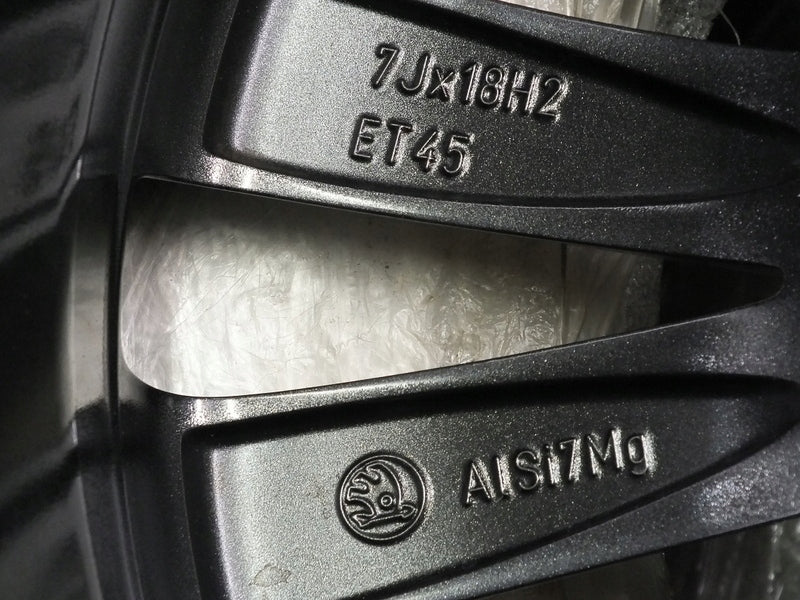 1x Alufelge 18 Zoll 7.0" 5x112 45ET Glanz Graphit 57A601025 Mg Rim Wheel