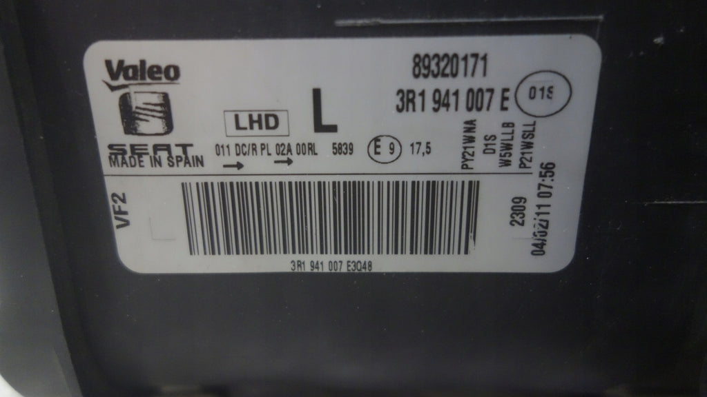 Frontscheinwerfer Seat Exeo 3R1941007E Xenon Links Scheinwerfer Headlight