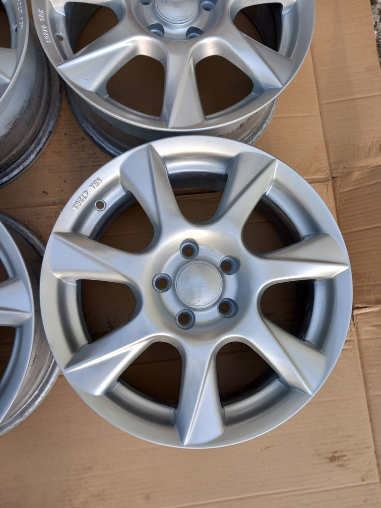 4x Alufelge 16 Zoll 6.5" 5x108 43ET Silber KBA47263 8634738 Citroën I V70 S60 FEL5859680554um