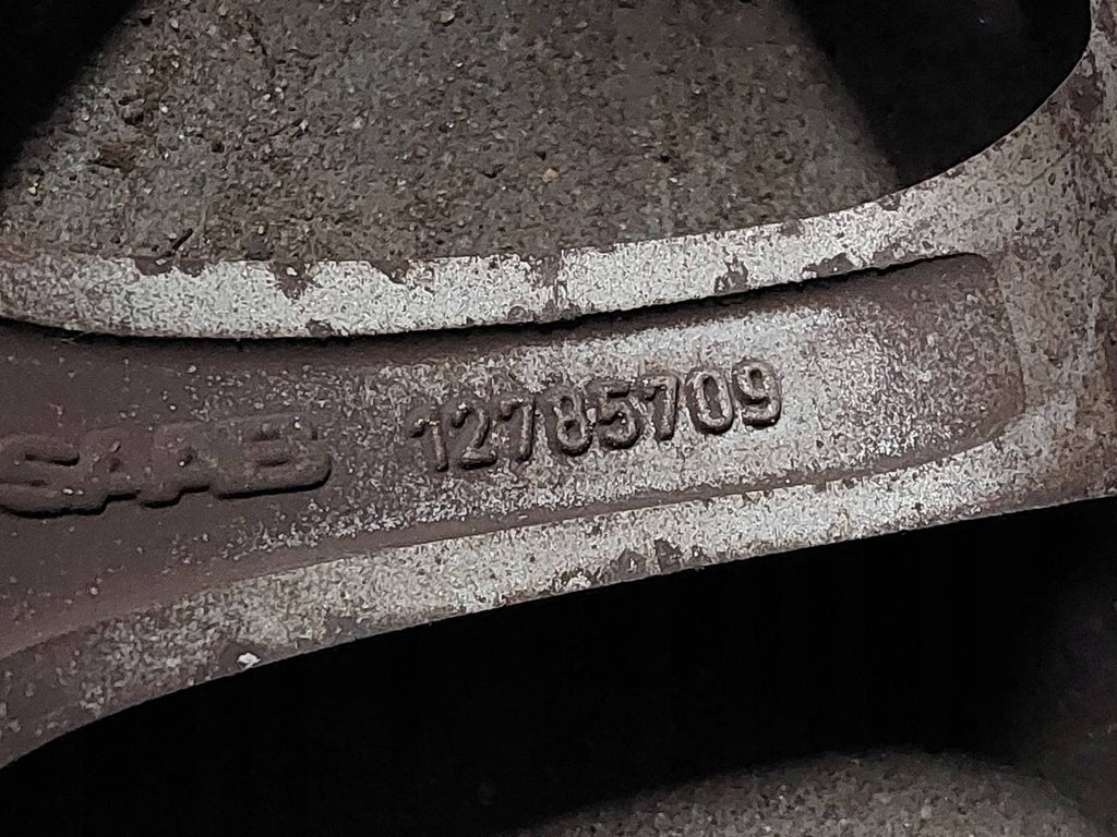 4x Alufelge 16 Zoll 6.5" 5x110 41ET Matt Schwarz 12785709 Saab 9-3 Rim Wheel FEL9530091645ja