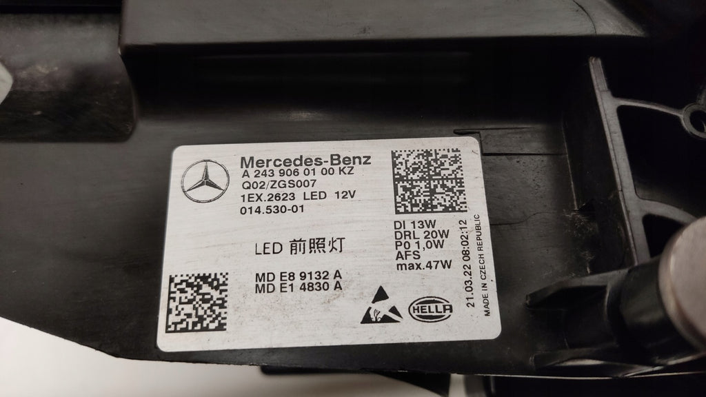 Frontscheinwerfer Mercedes-Benz Eqa Eqb A2439060100 LED Links Headlight