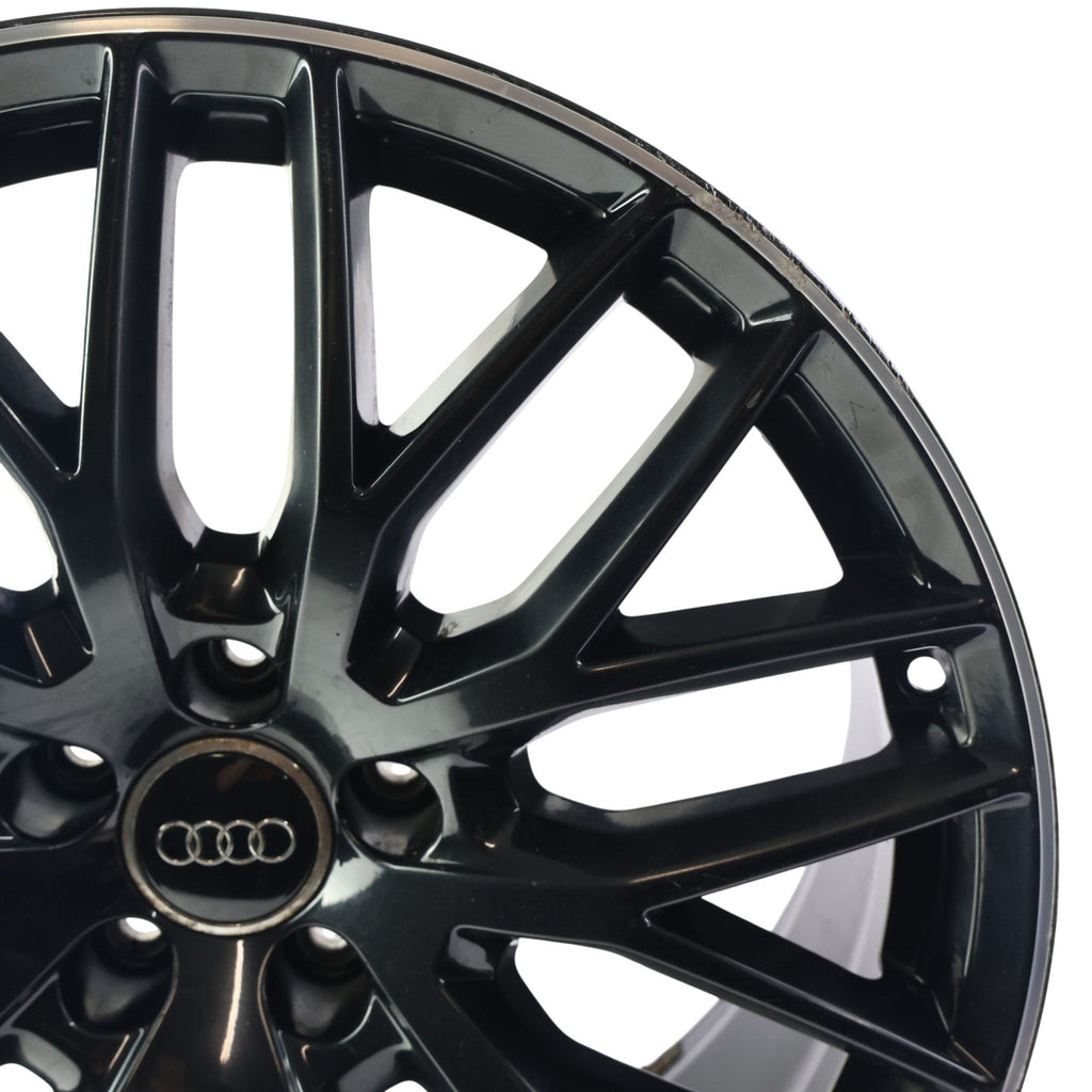 1x Alufelge 19 Zoll 9.0" 5x112 33ET Glanz Schwarz 8T0601025DL Audi A5 Rim Wheel FEL2612783554ir