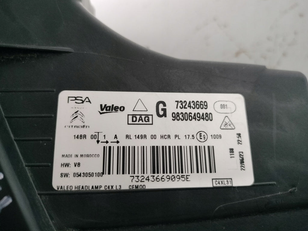 Frontscheinwerfer Citroën C4 III 9830649480 Full LED Links Headlight