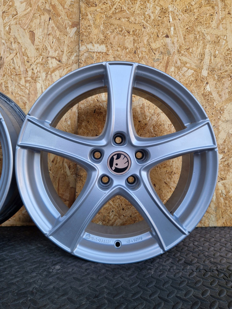 4x Alufelge 17 Zoll 6.5" 5x112 41ET Glanz Silber KBA50398 Audi I Rim Wheel FEL7658214849qm
