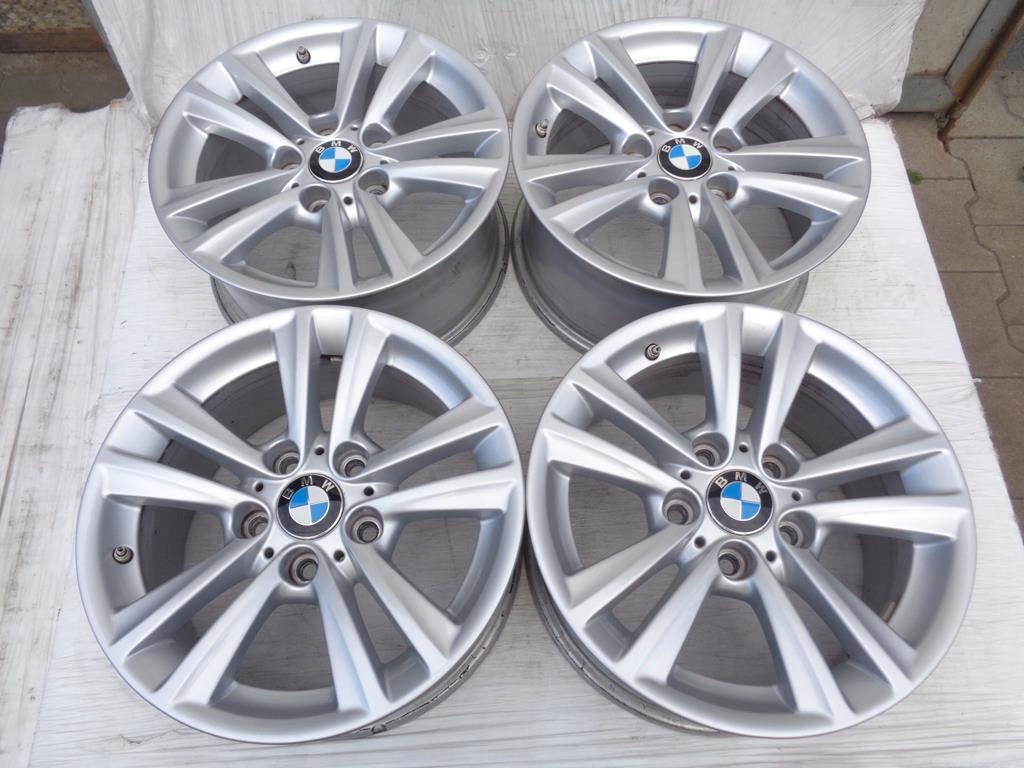 4x Alufelge 16 Zoll 7.5" 5x120 37ET Glanz Silber 6866304 BMW 3 4 Rim Wheel FEL8154654893kg
