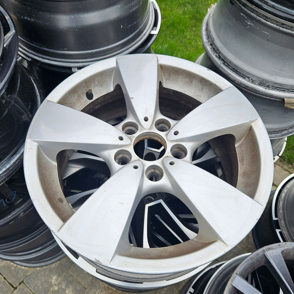 1x Alufelge 17 Zoll 7.5" 5x120 43ET Glanz Grau 6776777 BMW 5 E60 E61 Rim Wheel FEL4580493319fm