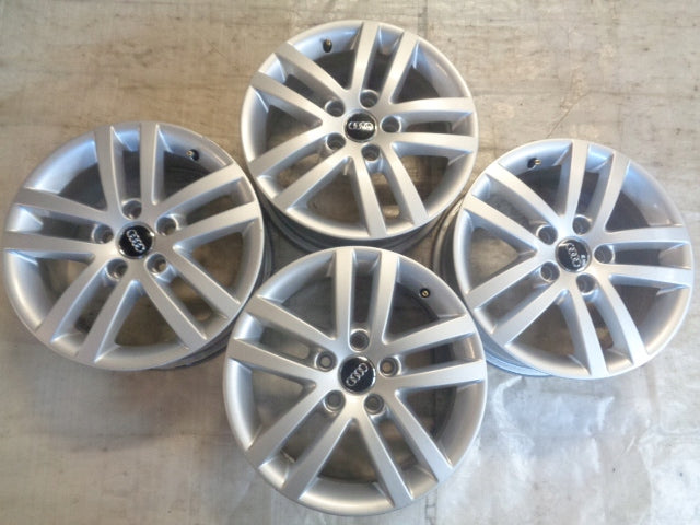 4x Alufelge 16 Zoll 6.5" 5x112 50ET Glanz Silber 5K0601025E Audi I Golf Vi FEL4499988648ed