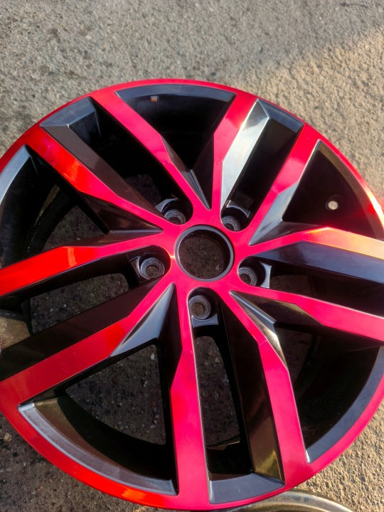 1x Alufelge 17 Zoll 6.0" 4x100 50ET Glanz 2K5601025K VW Caddy III Alltrack FEL5359472770kb