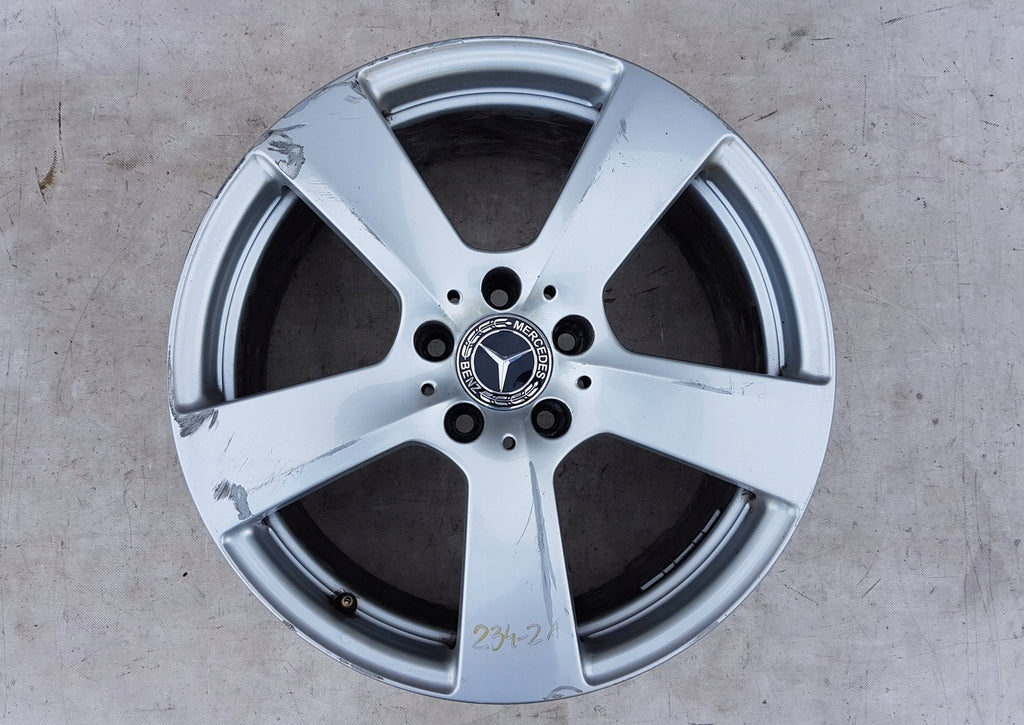 1x Alufelge 18 Zoll 9.0" 5x112 54ET Glanz Silber A2124011402 Mercedes-Benz W212