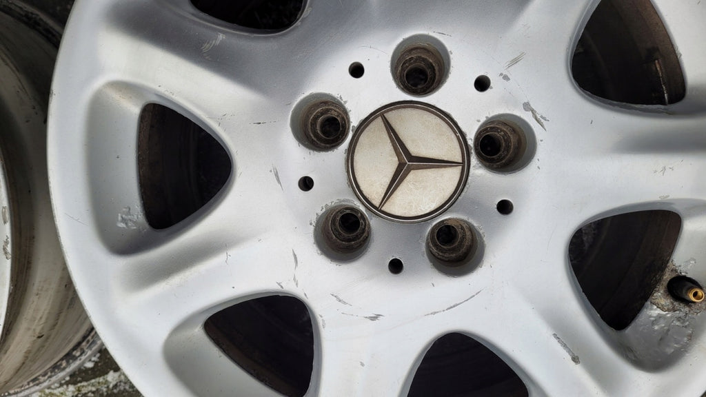 4x Alufelge 16 Zoll 7.5" 5x112 46ET Glanz Silber A2204010102 Mercedes-Benz W220 FEL2553186442yh
