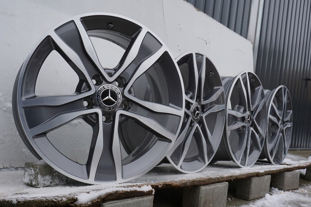 4x Alufelge 17 Zoll 7.0" 5x112 48 5ET 2054010800 Mercedes-Benz W205 Rim Wheel FEL7025218341po