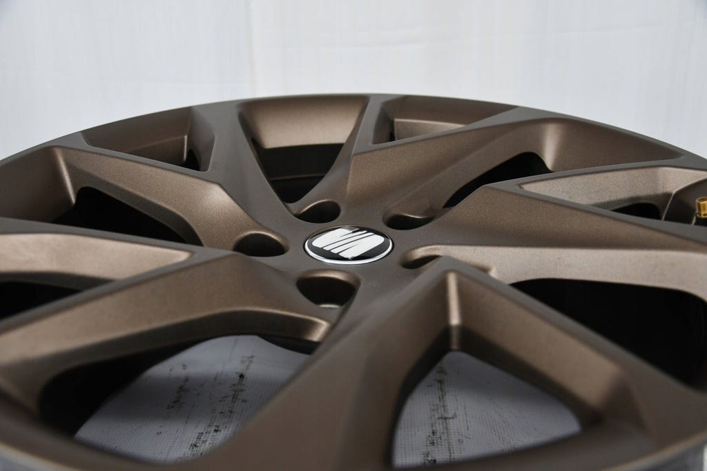 4x Alufelge 18 Zoll 8.0" 5x112 40ET Glanz Braun 5FF601025C Seat I Rim Wheel FEL9931013988oh