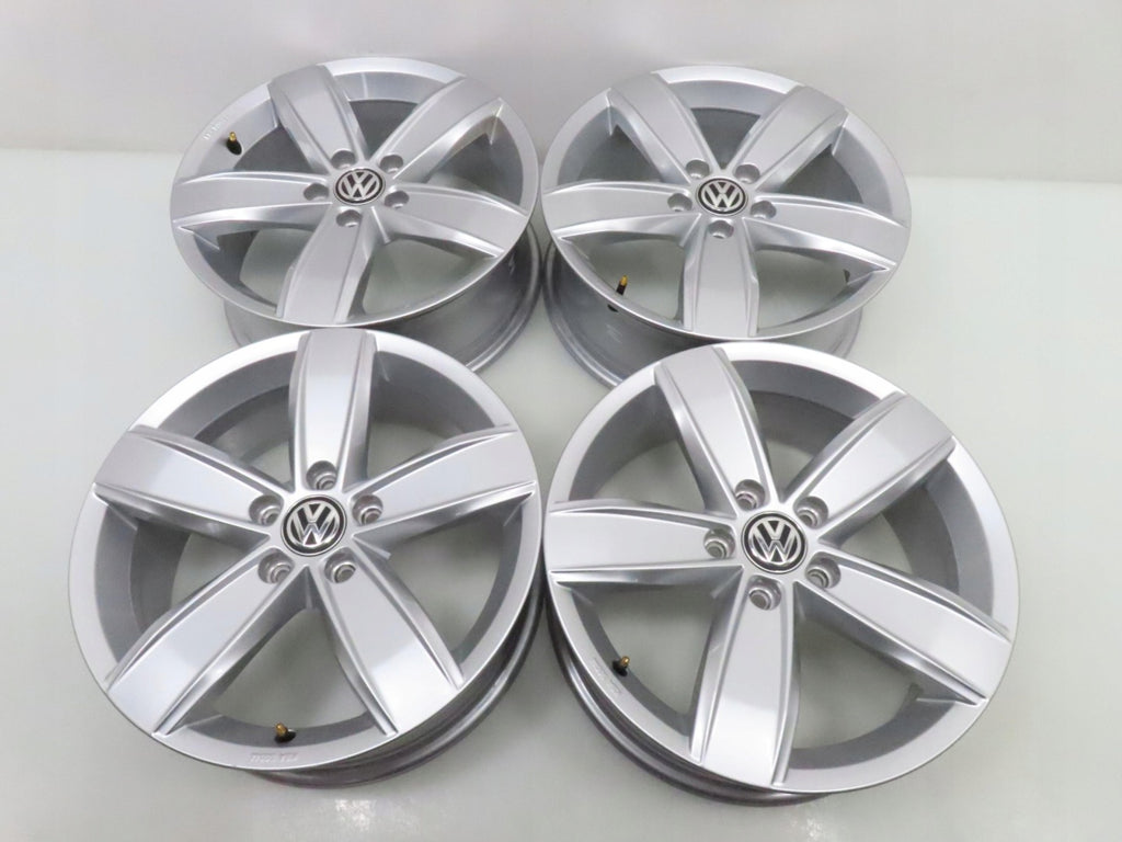 4x Alufelge 17 Zoll 6.5" 5x112 41ET Glanz Silber 3G0071497B VW Tiguan Golf I FEL7072206911fr