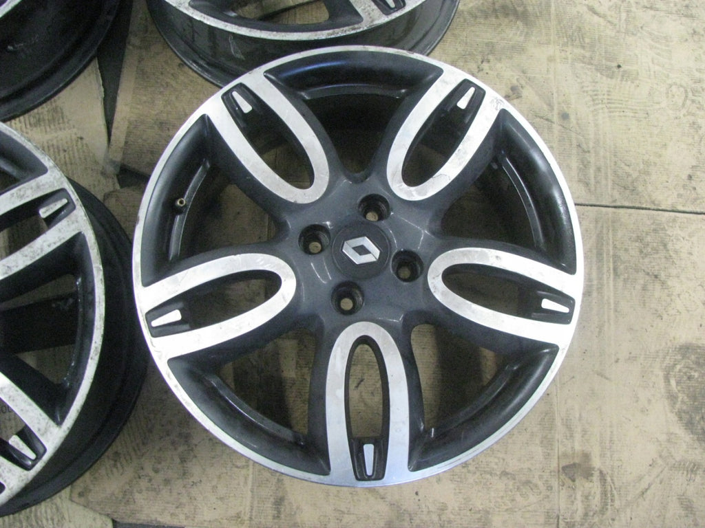 4x Alufelge 17 Zoll 7.0" 4x100 55ET Glanz Schwarz 403000076R Renault Rim Wheel FEL6343381812vf