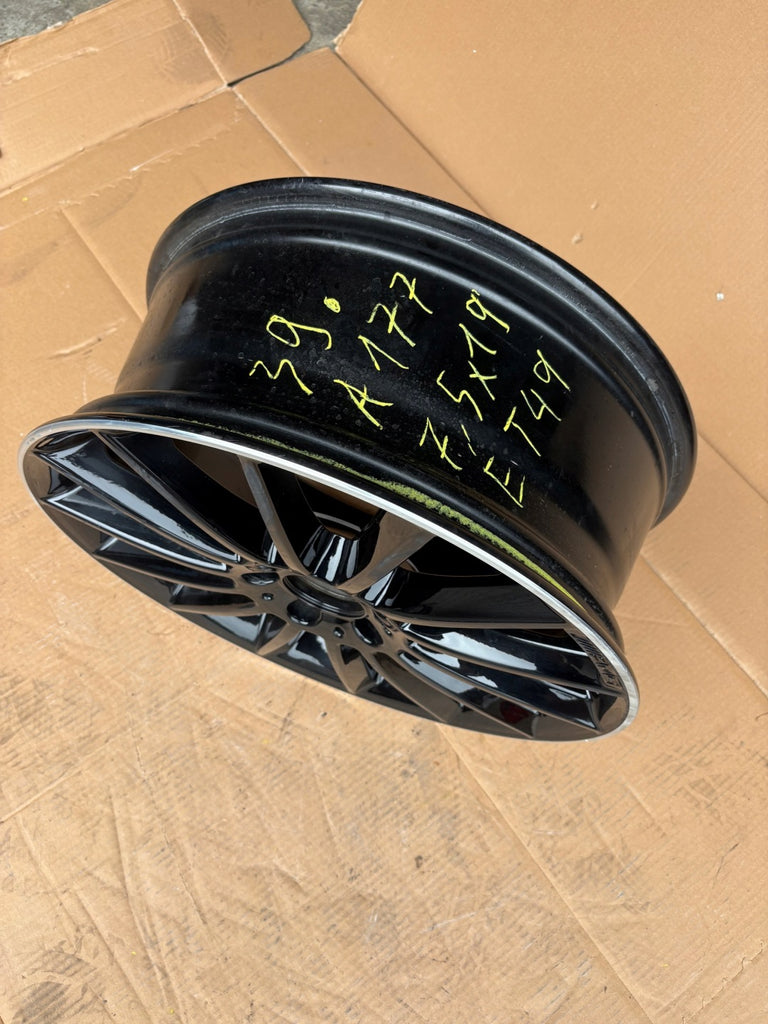 1x Alufelge 19 Zoll 7.5" 5x112 49ET Glanz Schwarz A1774011600 Mercedes-Benz Mg FEL9308514832bk