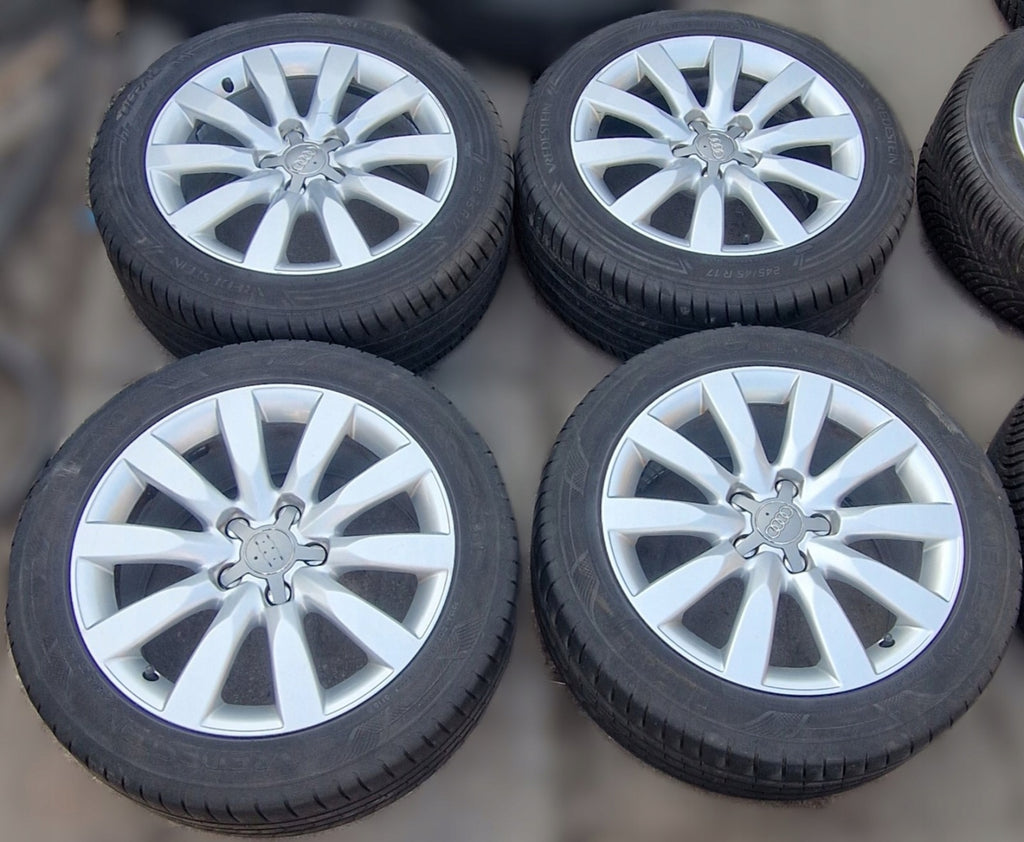 4x Alufelge 17 Zoll 8.0" 5x112 47ET Glanz Silber 8K0601025C Audi A4 B8 Rim Wheel FEL9181495276kf