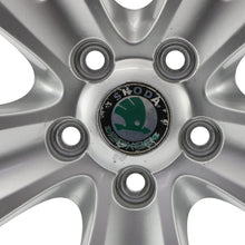 Laden Sie das Bild in den Galerie-Viewer, 1x Alufelge 17 Zoll 7.5" 5x112 49ET Glanz Silber 3T0601025D Skoda Superb FEL6441346413xo
