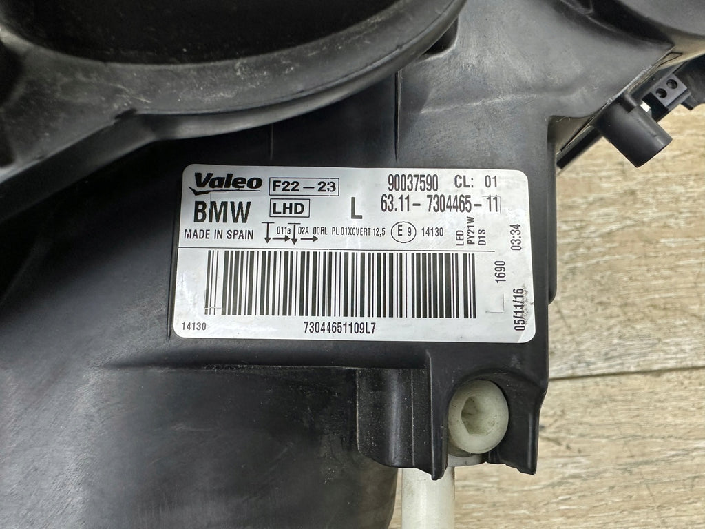 Frontscheinwerfer BMW 2 F22 F23 7304465-11 Bi-Xenon Links Scheinwerfer Headlight SCH6034316846rf