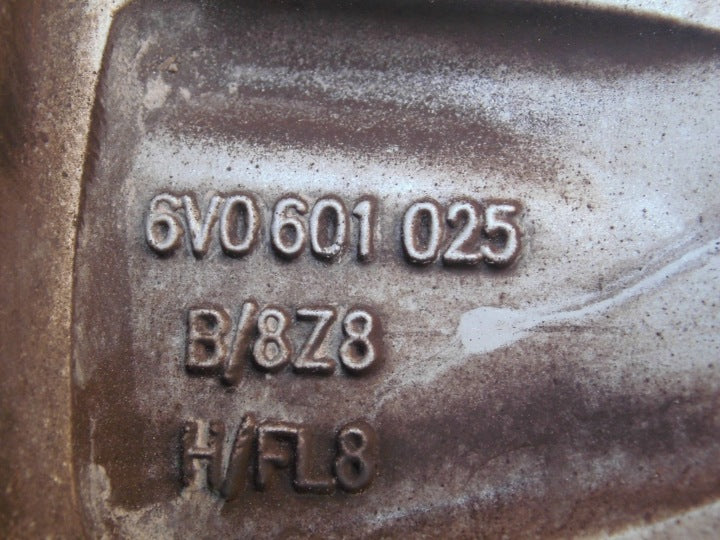 1x Alufelge 16 Zoll 7.0" 5x100 46ET Glanz Silber 6V0601025 Skoda Fabia Iii FEL5400548680fc