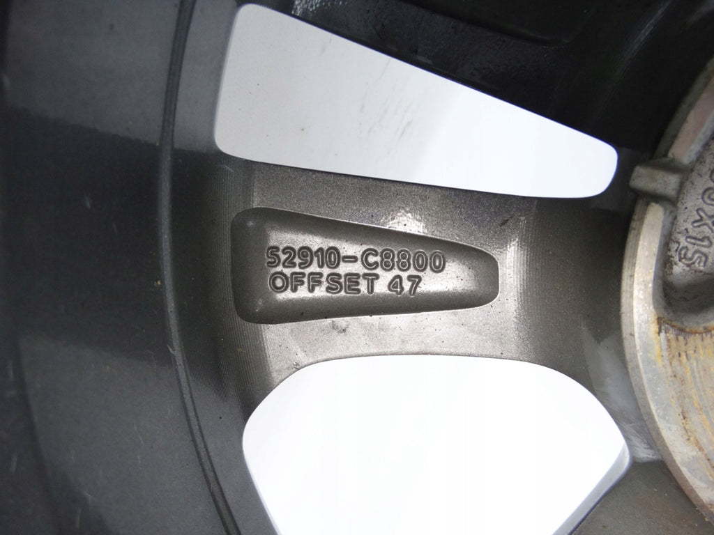 1x Alufelge 15 Zoll 6.0" 4x100 47ET Glanz Grau 52910-C8800 Hyundai I10 Rim Wheel FEL7597866051bb