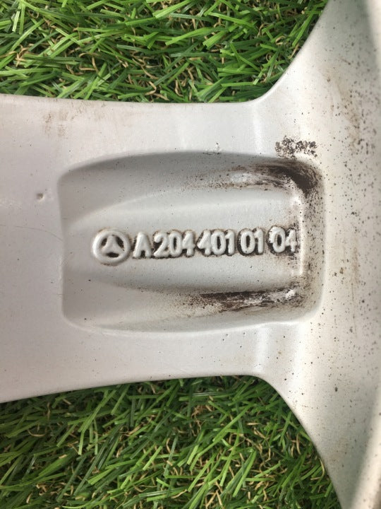1x Alufelge 17 Zoll 8.0" 5x112 57ET Glanz Silber A2044010104 Mercedes-Benz W204 FEL6334726075ic