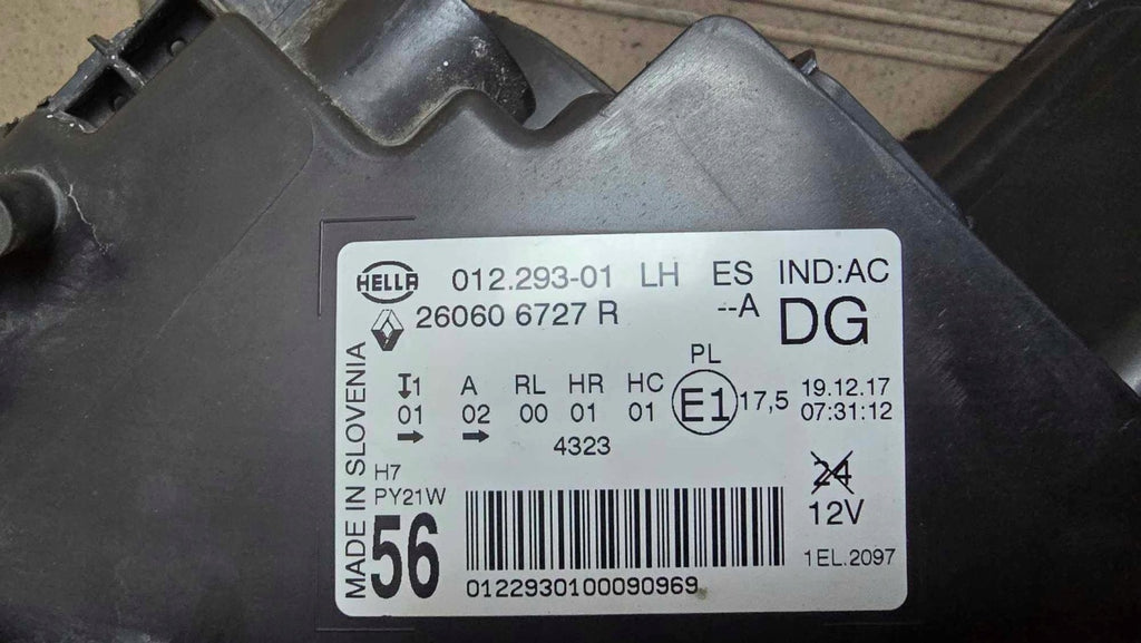 Frontscheinwerfer Renault Scenic 260606727R 012293-01 Links Headlight SCH6879875789tb